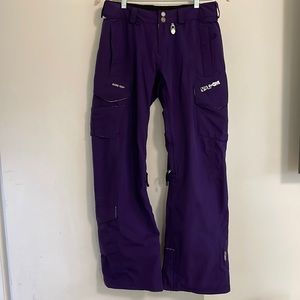Volcom Nimbus Gor-Tex Performance Shell Snowboard Pants, Purple , waterproof